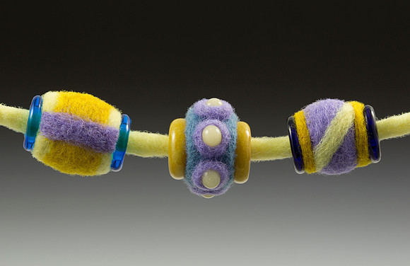 Felted Glass Spools